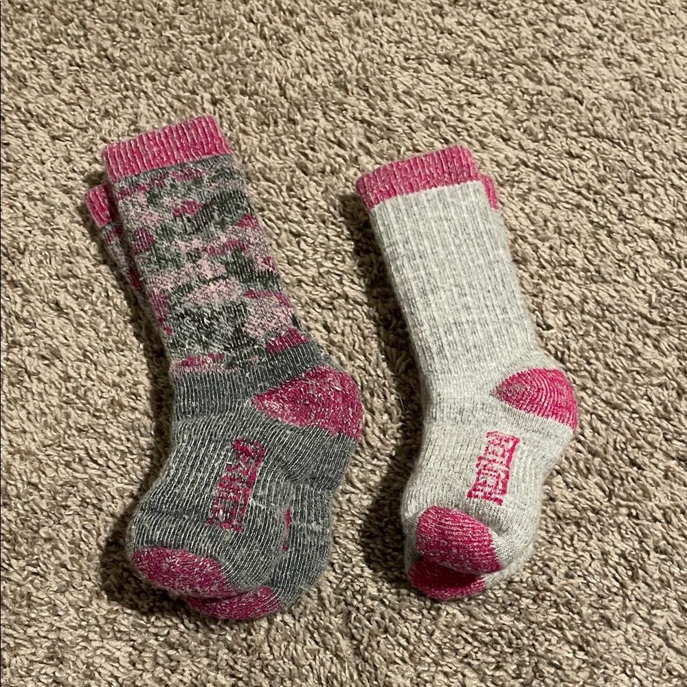 Pink and Gray waterproof Socks